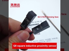মেটাল ডিটেক্টরের জন্য ছোট আয়তক্ষেত্রাকার ইন্ডাকটিভ প্রক্সিমিটি সুইচ সেন্সর DC 3 ওয়্যার 8x8
