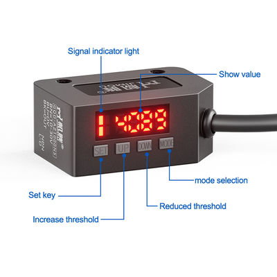 কোন NC কার্যকর খরচ হ্রাস উচ্চ গতির প্রতিক্রিয়া বিস্তার ফটো সেন্সর বুদ্ধিমান ডিজিটাল ডিসপ্লে ফটোইলেকট্রিক সুইচ